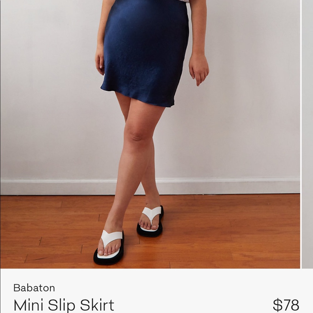 Aritzia Mini Slip Babaton Skirt